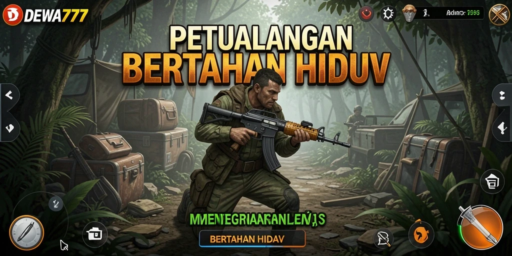 Tampilan antarmuka utama DEWA777 dengan fitur bertahan hidup yang menarik.