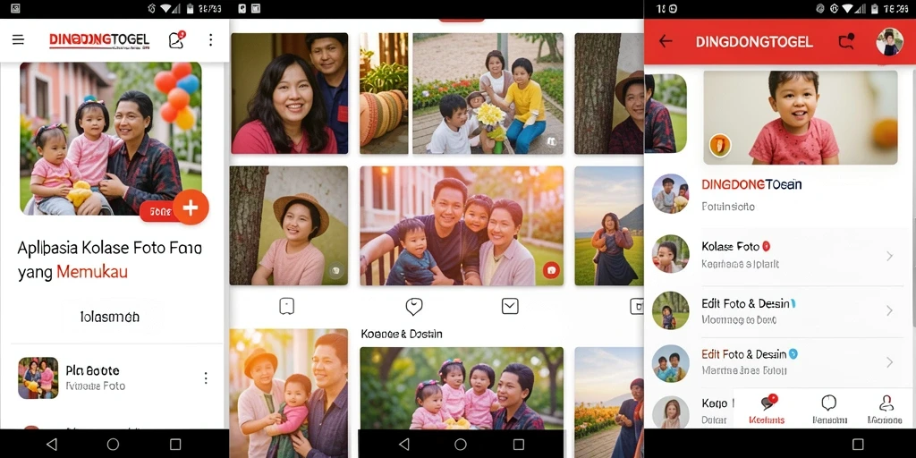 Antarmuka DINGDONGTOGEL yang memudahkan pembuatan kolase foto.