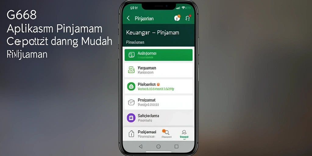 Tampilan antarmuka G668 yang sederhana dan mudah digunakan.