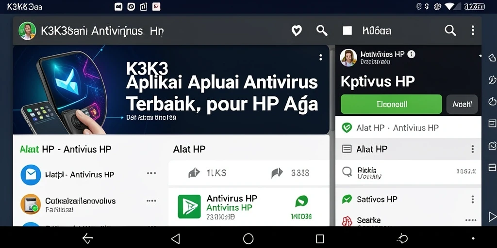 Tampilan antarmuka aplikasi K3K3 yang sederhana dan bersih.
