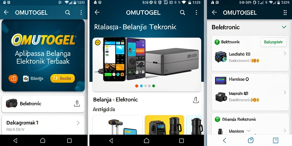 Antarmuka aplikasi OMUTOGEL yang menarik dan mudah digunakan.