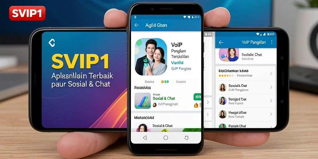 Tampilan antarmuka SVIP1 yang menarik dan fungsional untuk VoIP Panggilan.